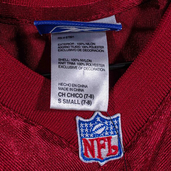 Washington Redskins Jason Campbell Reebok Jersey Youth Small NFL Breast Cancer - Picture 11 of 16